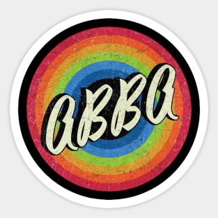 Vintage Style - ABBA Sticker